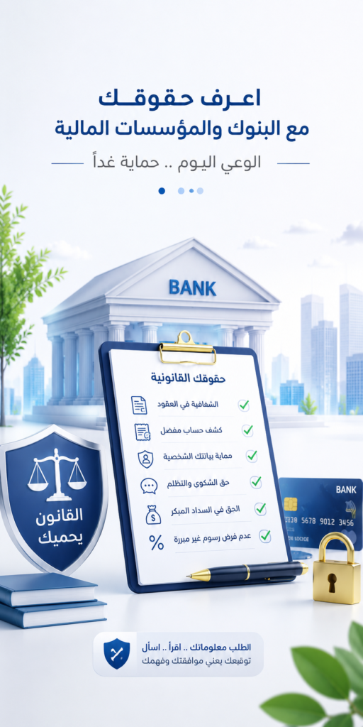 حقوقك القانونية عند التعامل مع البنوك