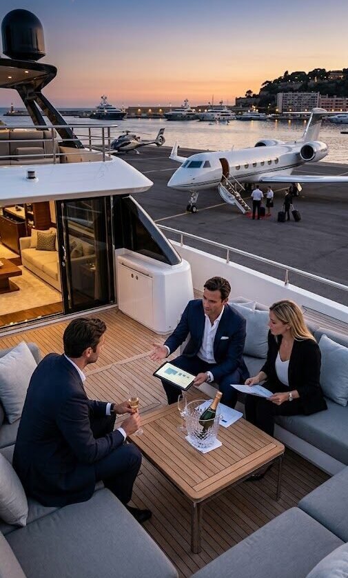 Yacht tourism and private aviation